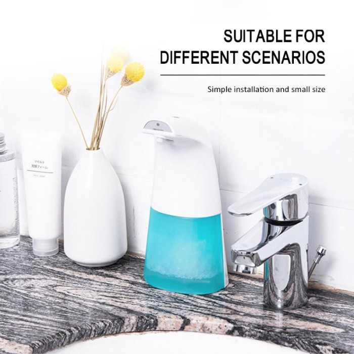 Dispenser Sabun Sensor Infrared Otomatis baterai dan cas charger aman buat Anak Portable foaming