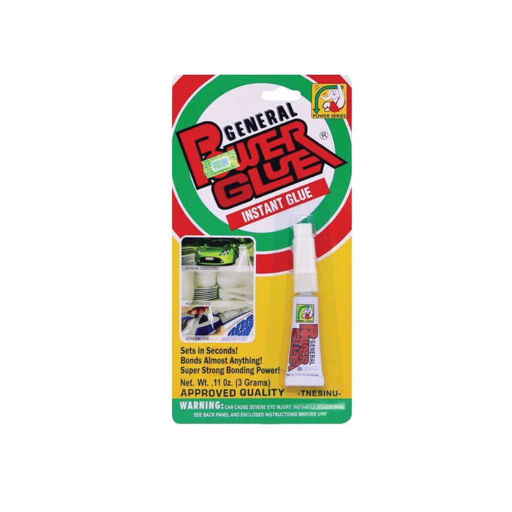 Lem Power Glue General 3gram ASLI/Lem Serbaguna General/Perekat Instan