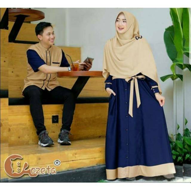 CP DZAKI, COUPLE PASANGAN, MOSCREPE PREMIUM, GAMIS HIJAB MUSLIM, MAXY DRESS