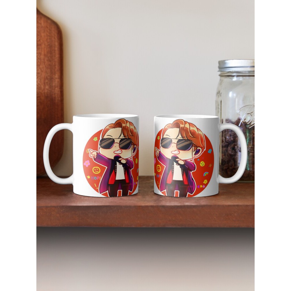 Mug Gelas Cangkir Hobi Chibi BTS V02