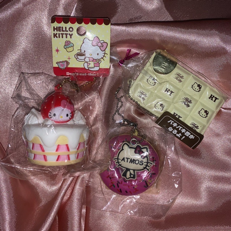 (TAKE ALL) Hello kitty tags / hk tags rare rares squishy