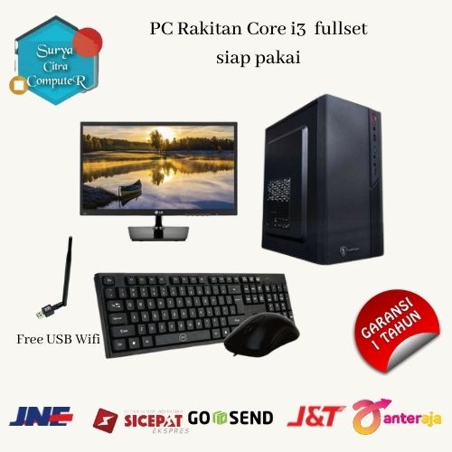 PC RAKITAN intel core i5 / SSD / PC KERJA KANTOR ADMIN SEKOLAH ZOOM