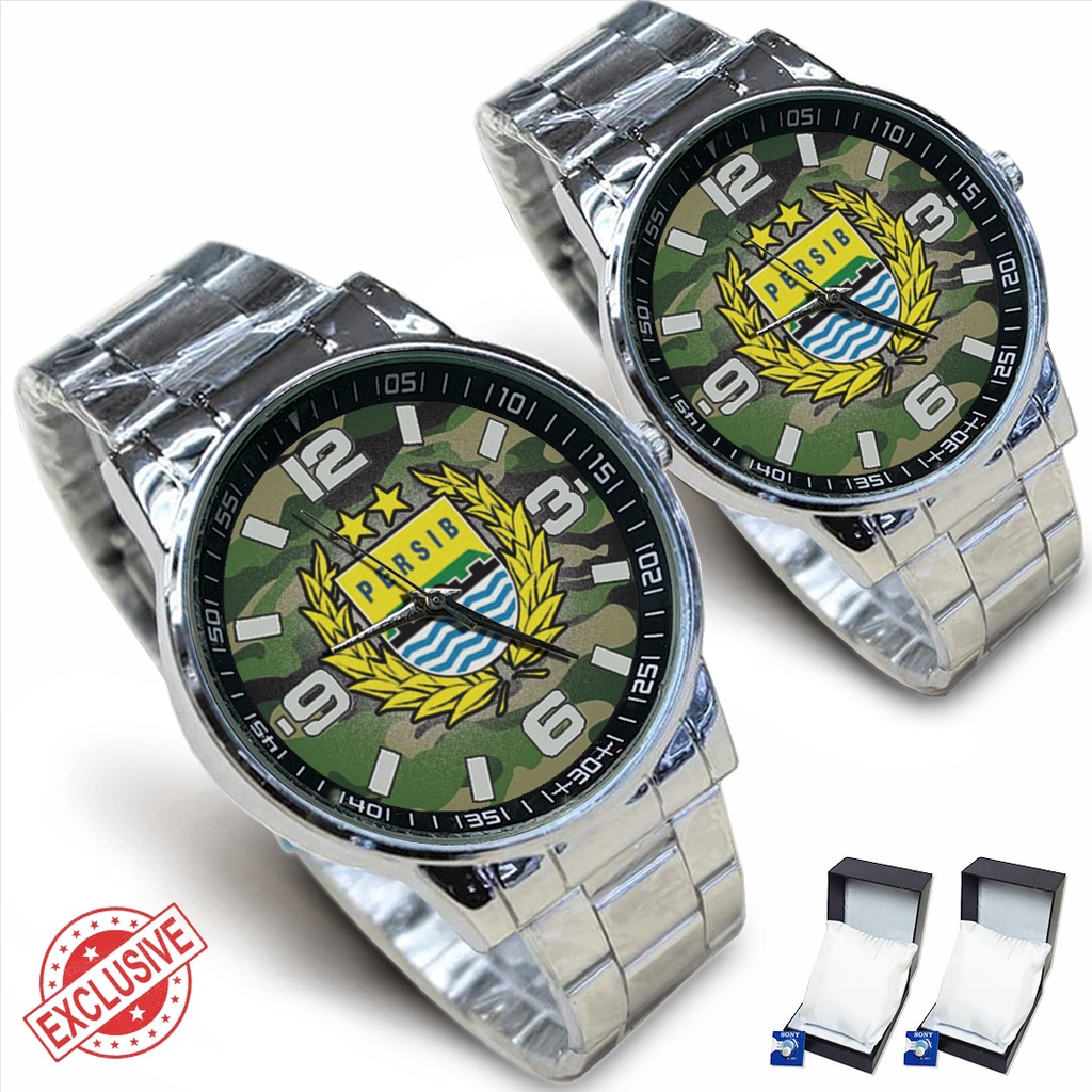 Jam Tangan Rantai Couple PERSIB - 2 (Keren)