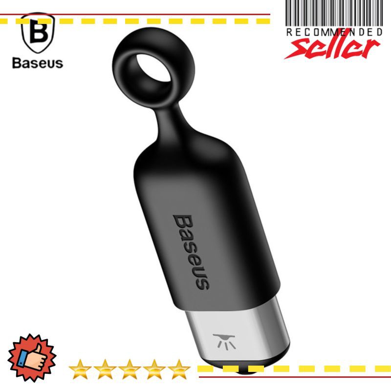 Baseus Smartphone Infrared IR Blaster USB Type C with Dust Cover - ACTR02-S1 - Black/Silver Termura