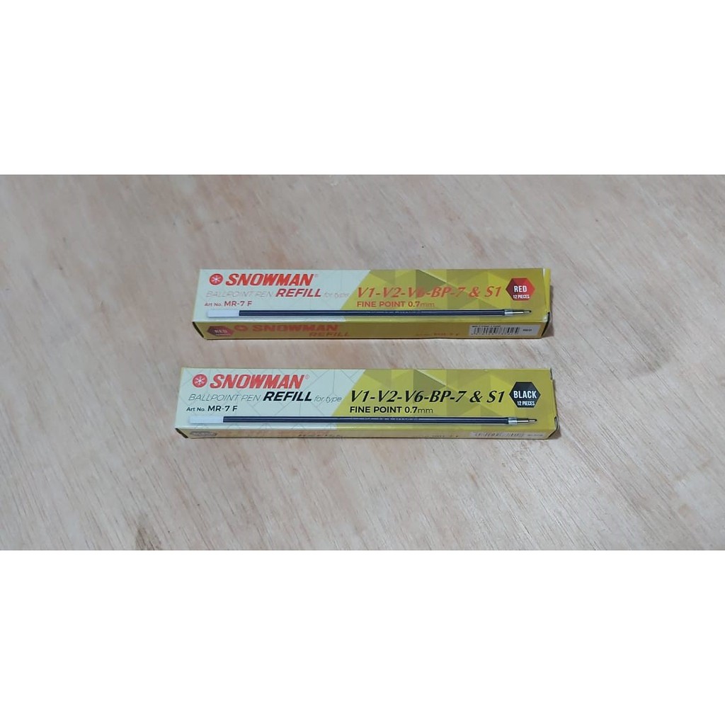 

SNOWMAN Refill Pulpen V1-V2-V6-BP-7&S1 -LUSIN