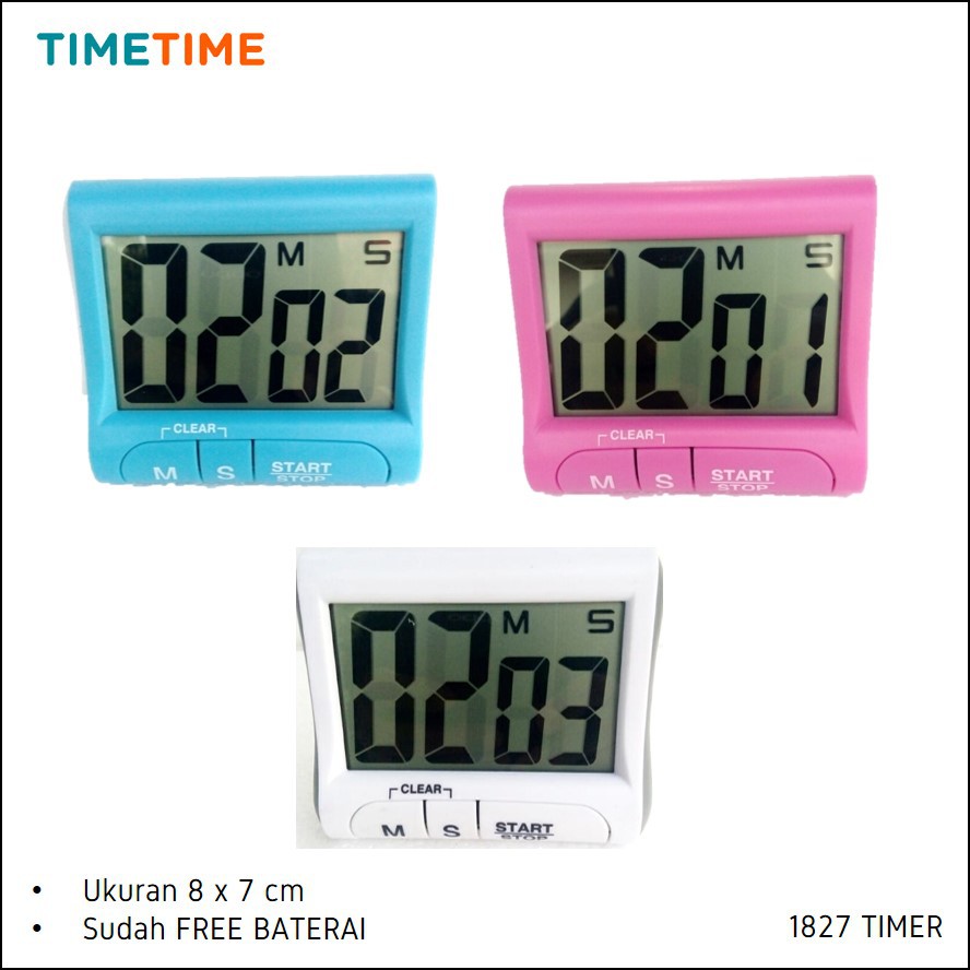 Digital Timer Kitchen Stopwatch Countdown Alarm Dapur Cooking Masak LCD Display FREE BATERAI