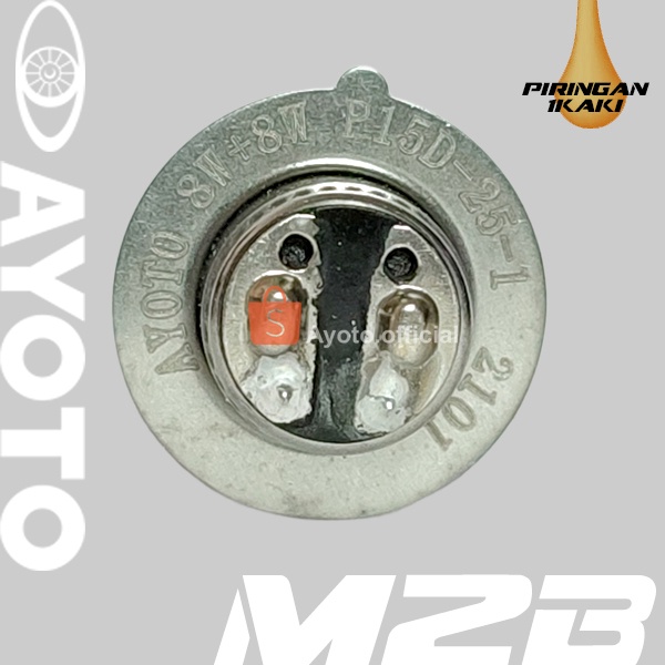 Lampu depan motor LED AYOTO M2B H6 AC DC motor matic bebek