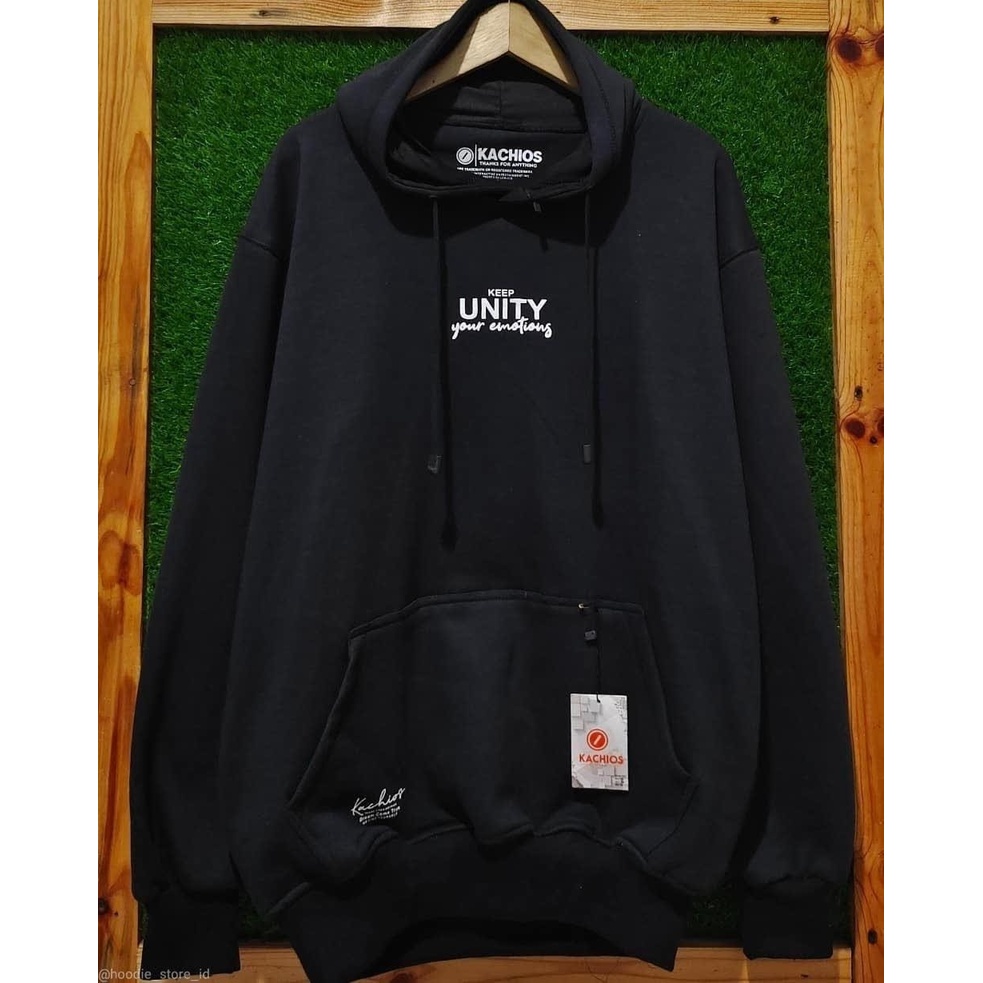 Jaket Hoodie Original Kachios Distro Pria Wanita Aesthetic Warna Hitam Keep UNITY  Oversize M L XL XXL Jaket hudie sweater Unisex cowok keren