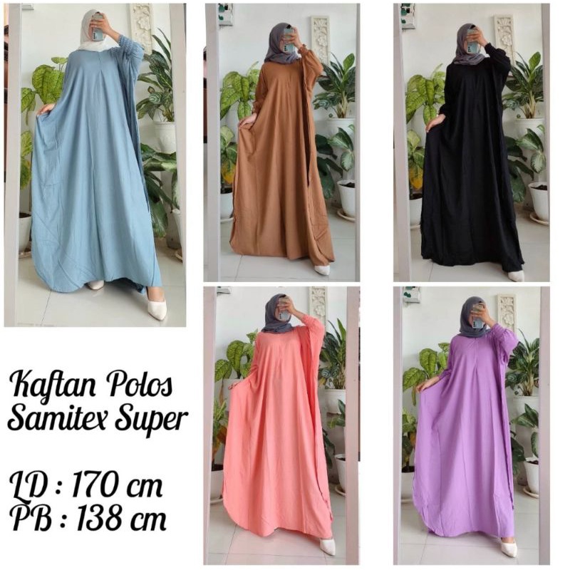 Jual Kaftan Rayon Malaman Kaftan Polos Shopee Indonesia