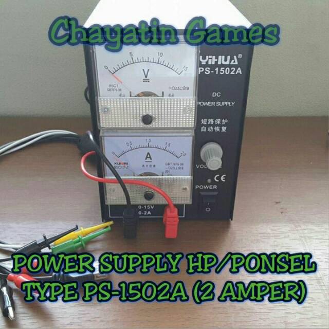 POWER SUPPLY HP / PONSEL MERK YIHUA TYPE PS-1502A (ANALOG / MANUAL)