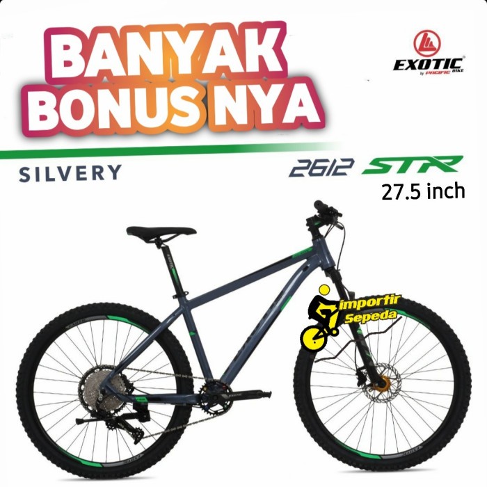 EXOTIC 2612 STR SEPEDA GUNUNG MTB 27.5 ALLOY HYDRAULIC - Silvery