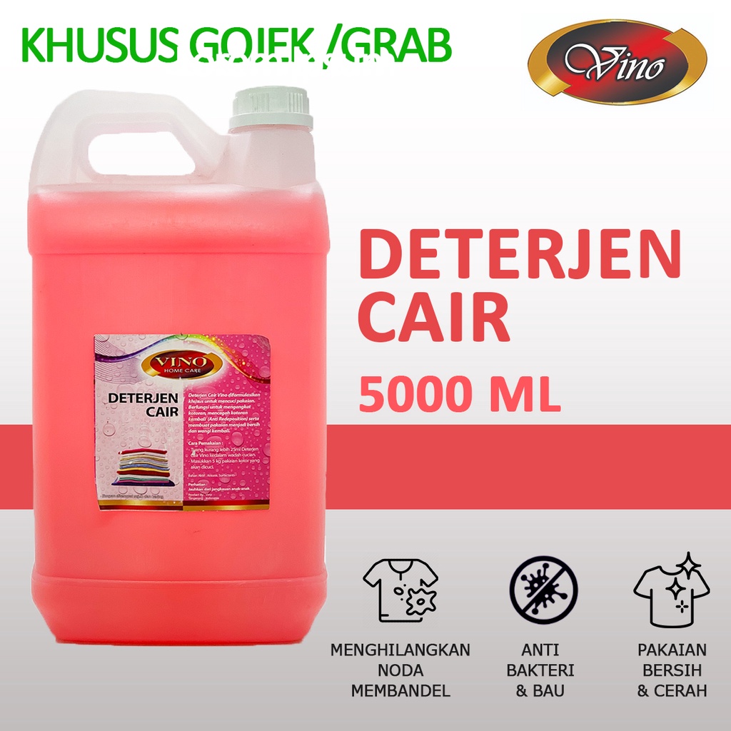 Jual Deterjen Cair Laundry Premium Detergent Liquid Vino Liter Shopee Indonesia