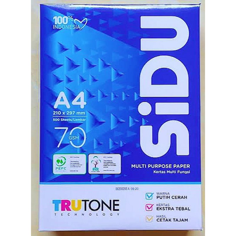 

Kertas hvs A4 70 gram sidu