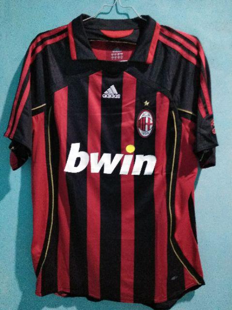 Kualitas terbaik Jersey 2006 07 AC  milan  Home Retro Baju  