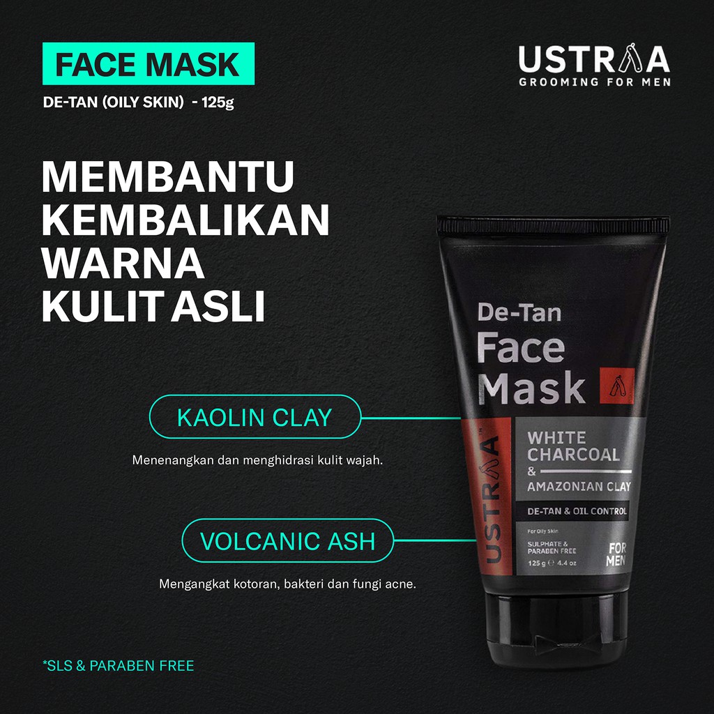 Ustraa Skincare Cowok Paket Bundling Lengkap Perawatan Wajah Pria