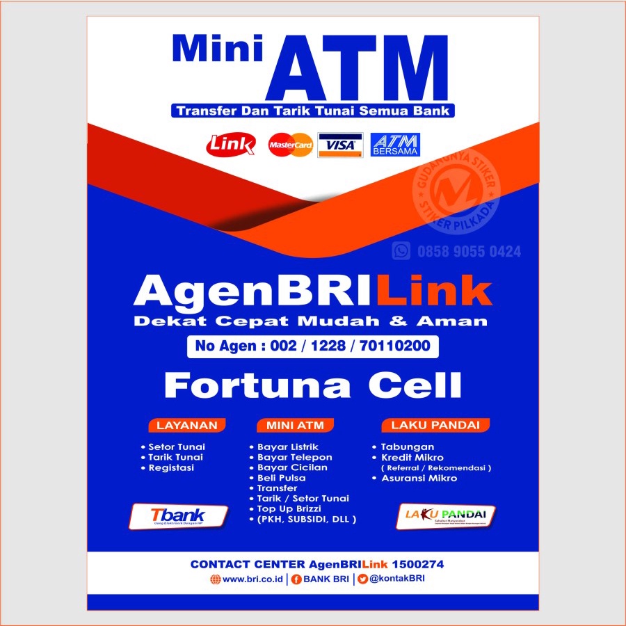 

STIKER VINYL BRILINK MINI ATM 2 UK. 100X85CM
