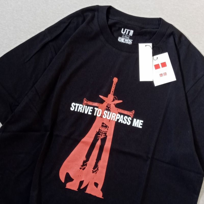 Kaos Uniqlo Pria T Shirt Baju Premium Logo Onepiace Print With Tag-5