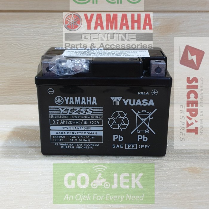 AKI KERING YUASA YTZ5S MIO SOUL FINO VIXION BEAT VARIO SCOOPY M3 ORIGINAL Original