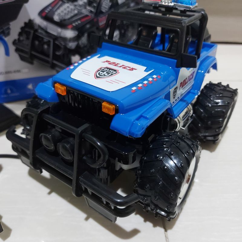 RC MOBIL JEEP OFFROAD POLISI /REMOTE CONTROL MAINAN ANAK