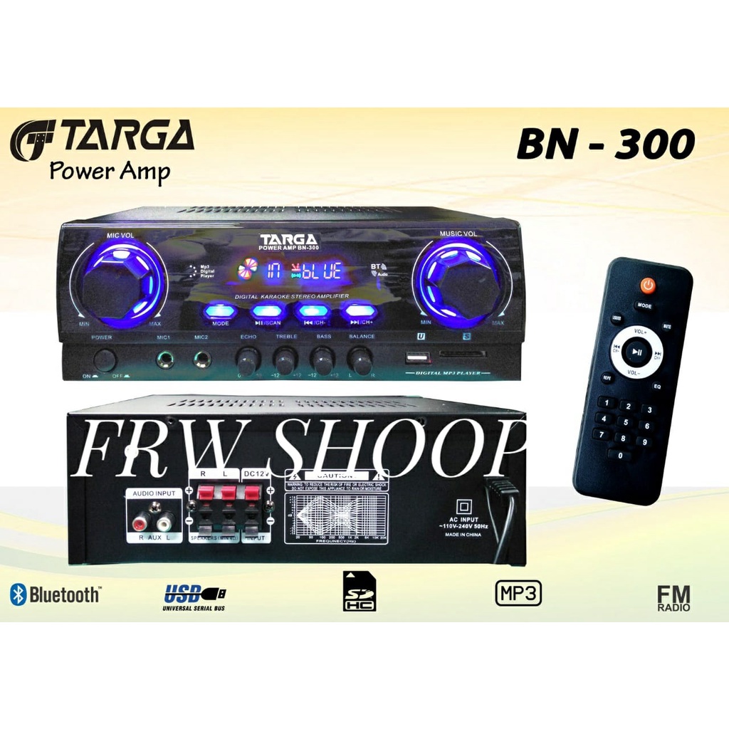 AMPLIFIER TARGA BN 300 / TARGA BN300 BT USB RADIO ORIGINAL