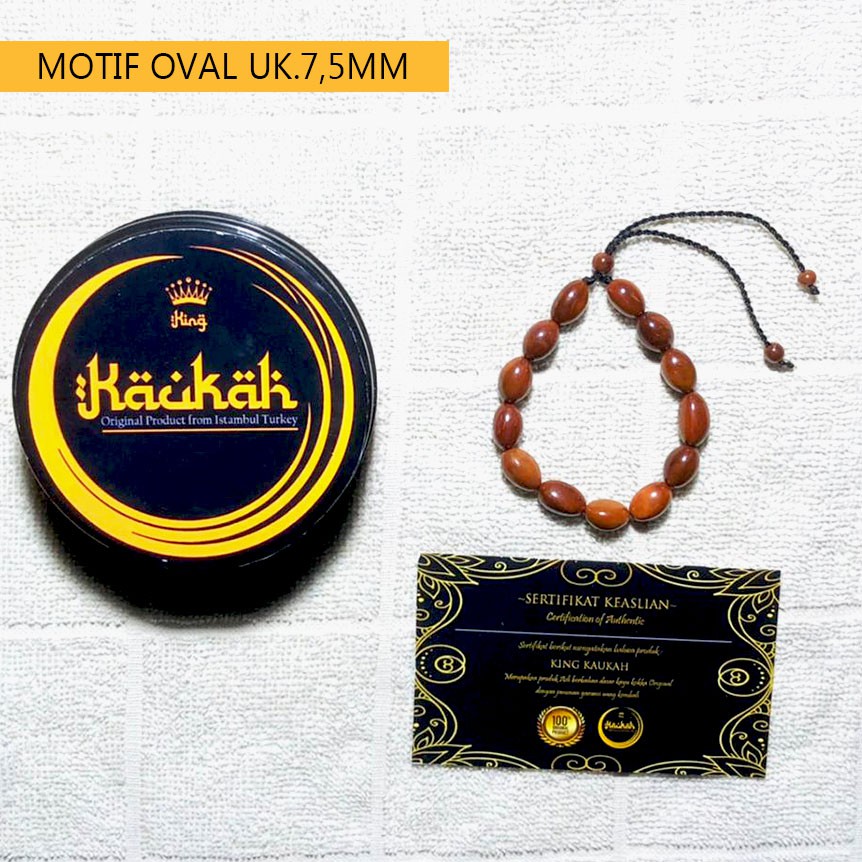 GELANG KOKKA KAOKAH KAUKAH BERSERTIFIKAT Uk 8mm untuk Kesehatan Asli Turki Garansi Uang Kembali