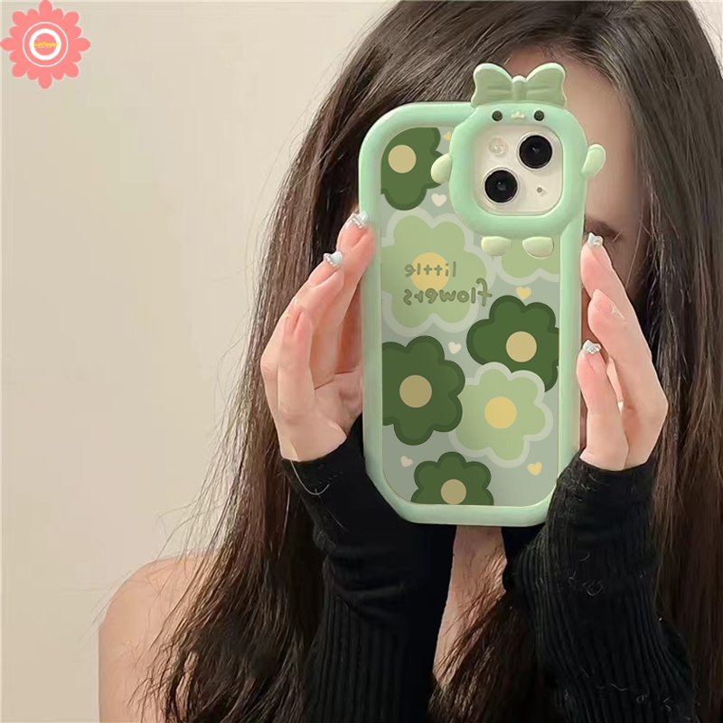 Soft Case TPU Motif Kartun Monster 3D Untuk iPhone 11 13 12 14 Pro MAX 7plus 8plus 7 8 6 6S 14 Plus XR X XS MAX SE