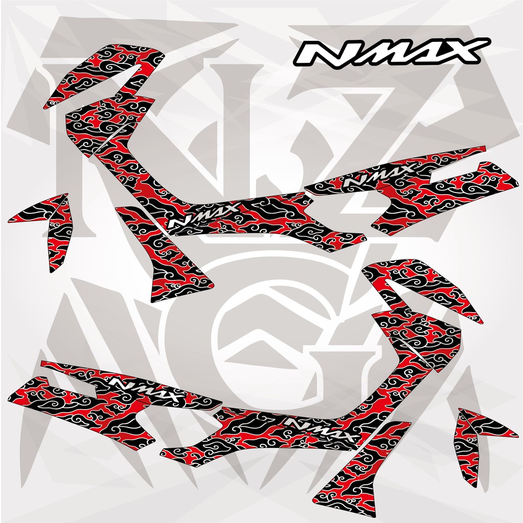 Decal Stiker / Sticker Nmax 2019 Model Batik Semarang