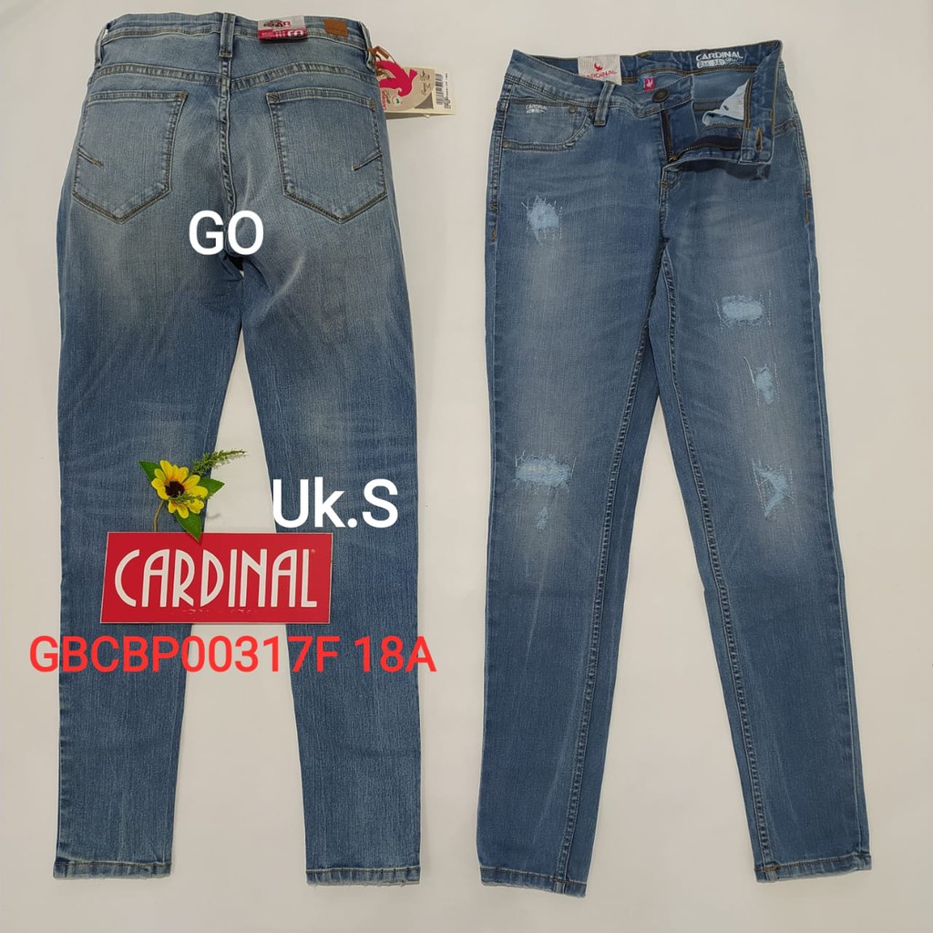 gof S CELANA JEANS CARDINAL Pensil Stretch Skinny Slimfit Mini Skinny Celana Panjang Perempuan Ladys