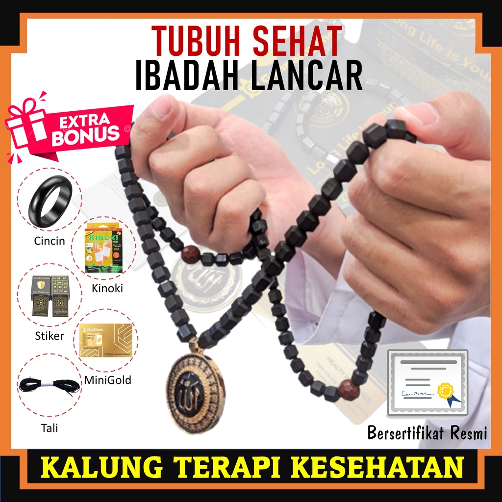 Kalung Terapi Kesehatan Obat Segala Penyakit Kalung Gannamyong Ginsamyong Original Bersertifikat Res