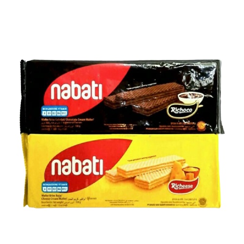 

WAFER NABATI RICHEESE KEJU / RICHOCO COKLAT 130gr