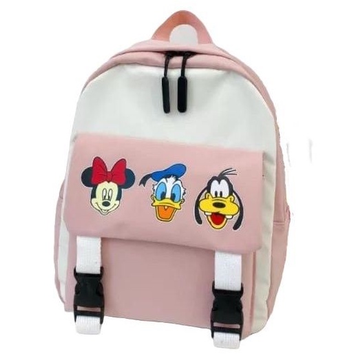 samasuka.shop - Tas sekolah  anak sd lucu kartun Mickey Mouse dan teman teman