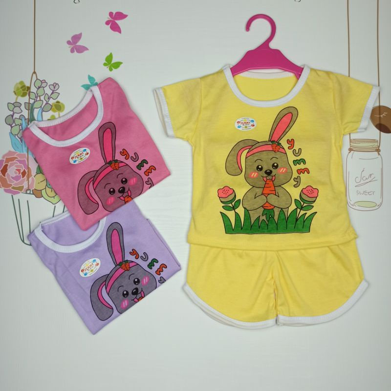 [Ss-7031c] Setelan Anak Chupa Chups / Setelan Retro / Pakaian Anak Kasual / Baju Bermain / Play Suit