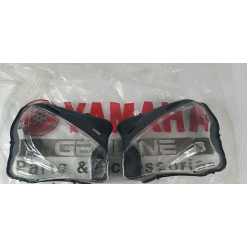 Mika kaca lampu depan reflektor R25 New set kanan dan kiri Original