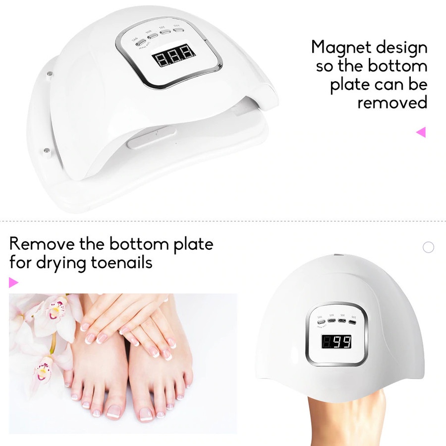 Biutte.co SUN X5 Max Pengering Kutek Kuku UV LED Nail Dryer 120W - White