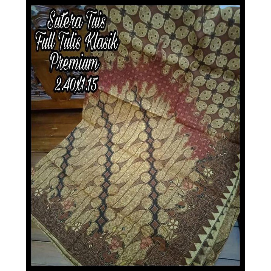 Sedia Batik Solo Sutera Tulis Full Tulis Klasik Premium Kain Batik Amanah