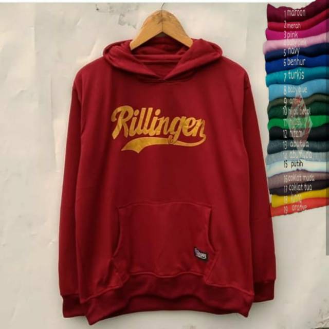 READY JAKET HOODIE BIG SIZE RILLINGEN S M L XL XXL XXXL XXXXXL XXXXXXL FASHION PRIA WANITA