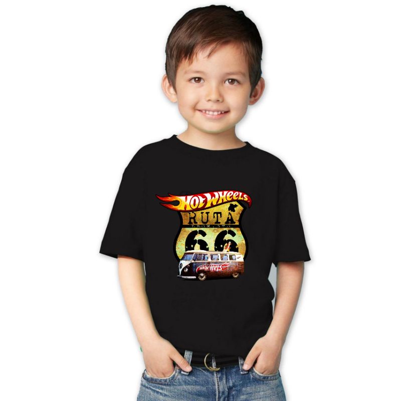 kaos distro anak pria hotweels umur 1-12 tahun/baju anak pria umur 1-12 tahun