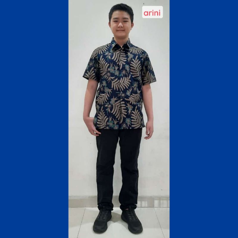 ROSITA SELENDANG PANJANG BIRU BATIK COUPLE KELUARGA PASANGAN MODERN JUMBO PREMIUM SARIMBIT AYAH IBU ANAK