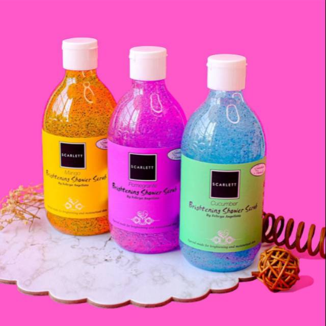 Scarlett Whitening Shower Scrub 3varian