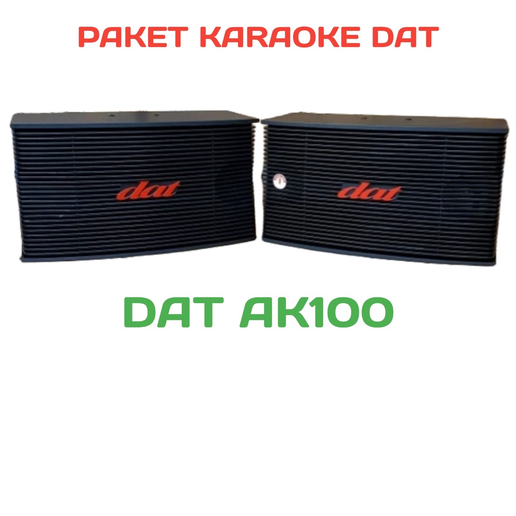 Paket Karaoke Speaker Dat ak100 Power Amplifier Sunbuck