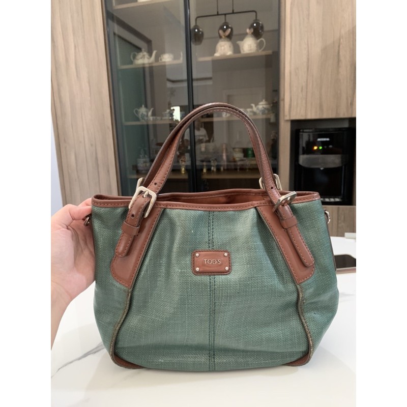 Preloved TODS G-Line Coated Canvas Bag