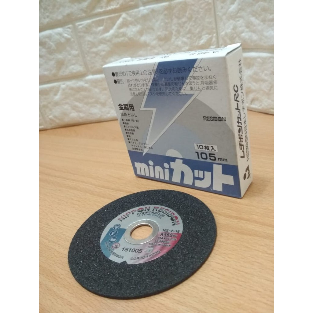 Resibon cutting gerinda kating slepan potong besi 4" harga 1pcs