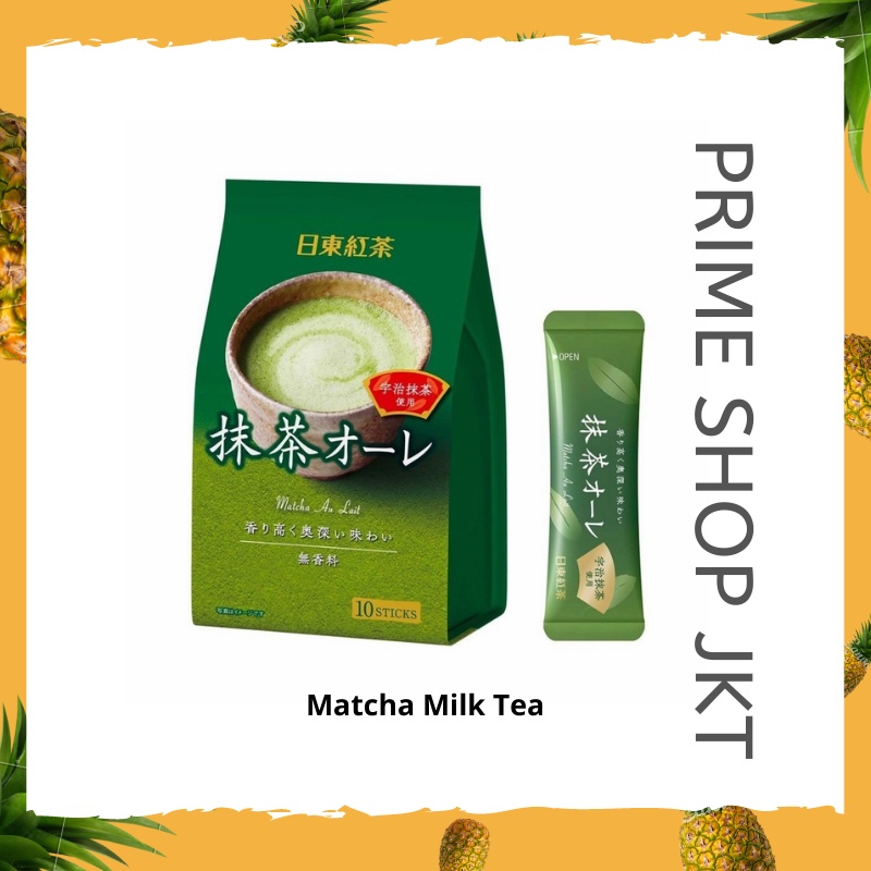 

Nittoh Kocha Matcha Milk Tea Powder 100% Hokkaido Milk isi 10 Sticks