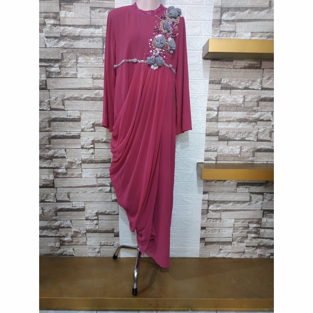 GAMIS MOTIF BUNGA /GAMIS POLOS/GAMIS KOMBINASI/GAMIS BAHAN CERUTI