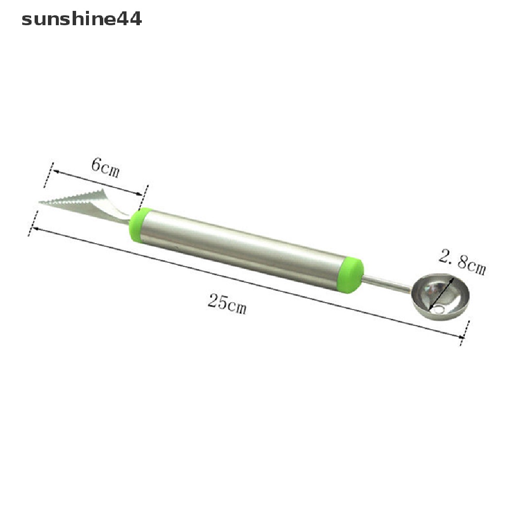 Sunshine Sendok Scoop Es Krim / Melon / Buah Dua Sisi Bahan Stainless Steel