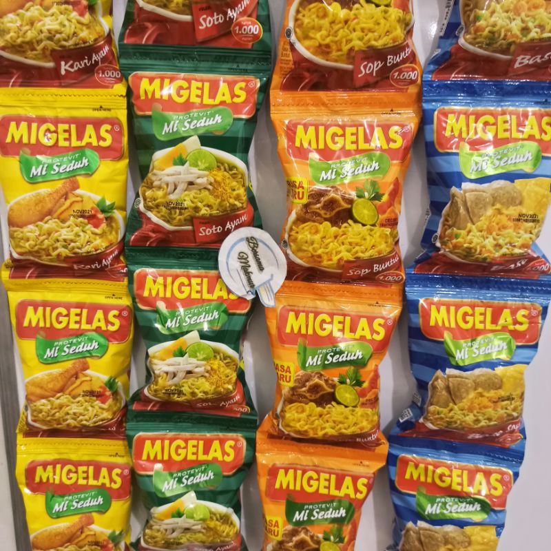 

MIGELAS mie gelas renceng (15 bks @ 28g) [ grosir ]