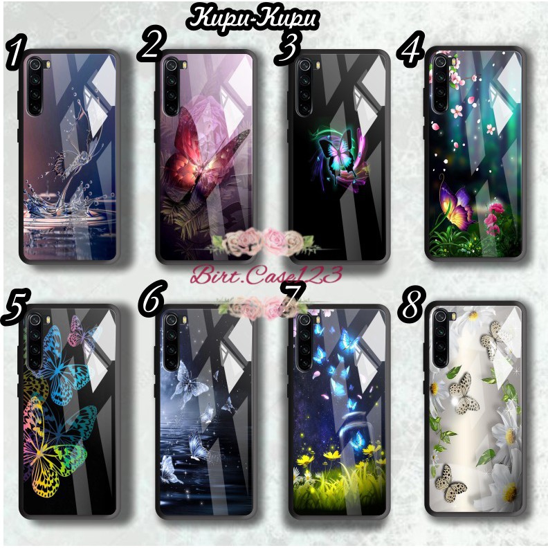 casing softcase silikon Gambar KUPU KUPU back case glass iphone 5g 6g 6g+7g 7g+ 8g 8g+ x xr xs etc