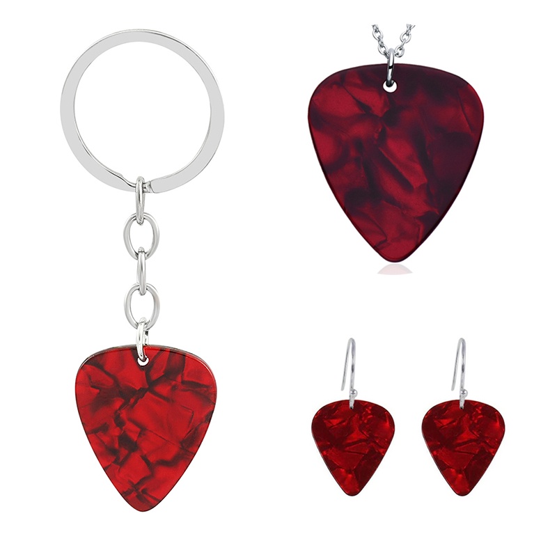 Kalung Liontin Pick Gitar Eddie Munson Untuk Anak Unisex