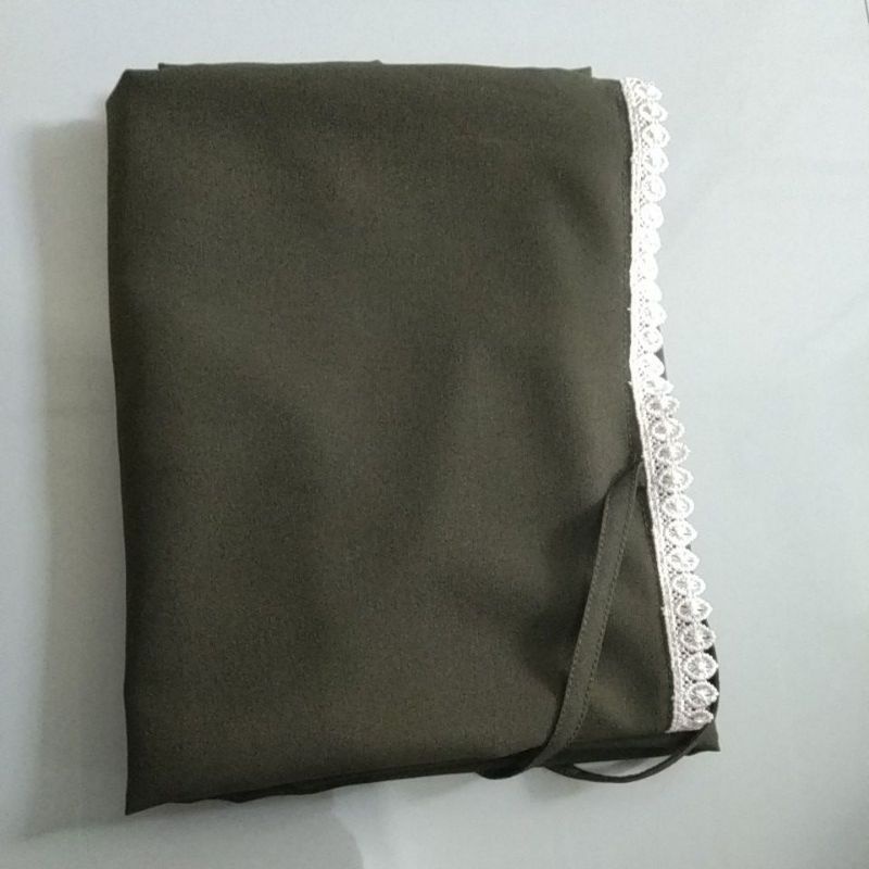 Hijab/Jilbab/Khimar Maryam Renda Jumbo Diamon-Army