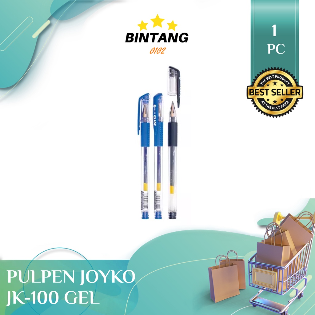 

Pulpen Gel Joyko JK-100 0.5 mm | Anti Air | Tahan Banting | Anti Macet